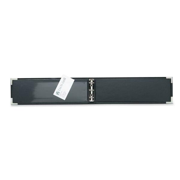 Davis Group Cheque Size Binder Black - 3/4" (19.05 mm) Binder Capacity - 3 x 0.50" (12.70 mm) Ring - Fastener: Round Ring - Pocket: 1, Internal - Vinyl - Black - Finger Trigger - 1 Each