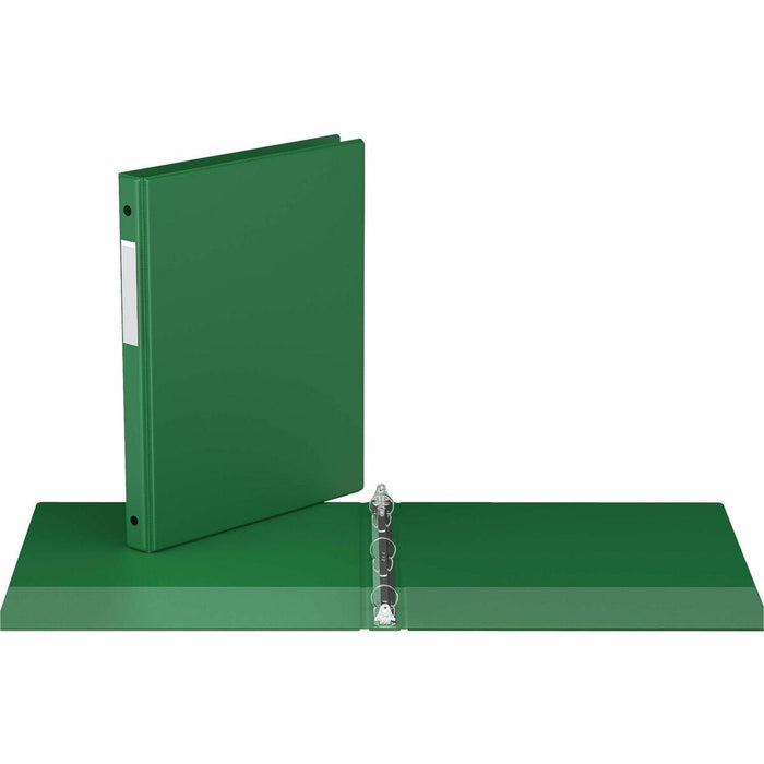 Davis Group Premium Economy, Round Ring, Binder, (Green, 5/8") - 1/2" (12.70 mm) Binder Capacity - 8 1/2" (215.90 mm) x 11" (279.40 mm) Sheet Size - 100 Sheet Capacity - 3 x 0.63" (15.88 mm) Ring - Fastener: Round Ring - Pocket: 2, Inside Front & Back - P