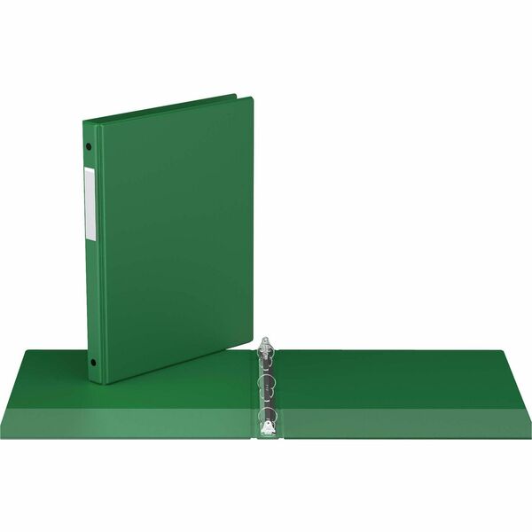 Davis Group Premium Economy, Round Ring, Binder, (Green, 5/8") - 1/2" (12.70 mm) Binder Capacity - 8 1/2" (215.90 mm) x 11" (279.40 mm) Sheet Size - 100 Sheet Capacity - 3 x 0.63" (15.88 mm) Ring - Fastener: Round Ring - Pocket: 2, Inside Front & Back - P