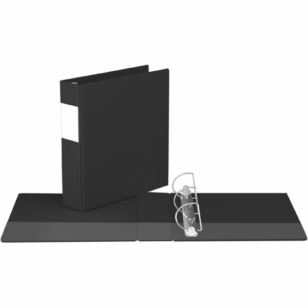 Davis Premium Economy, Angle D Ring, Binder, (Black, 2") - 2" (50.80 mm) Binder Capacity - 8 1/2" (215.90 mm) x 11" (279.40 mm) Sheet Size - 475 Sheet Capacity - 3 x 2" (50.80 mm) Ring - Fastener: D-Ring - Pocket: 2, Inside Front & Back - Polypropylene -