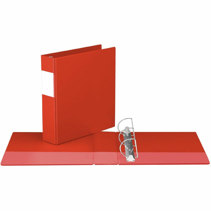 Davis Premium Economy, Angle D Ring, Binder, (Red, 2") - 2" (50.80 mm) Binder Capacity - 8 1/2" (215.90 mm) x 11" (279.40 mm) Sheet Size - 475 Sheet Capacity - 3 x 2" (50.80 mm) Ring(s) - Fastener(s): D-Ring - Polypropylene - Red - Recycled - 1 Each