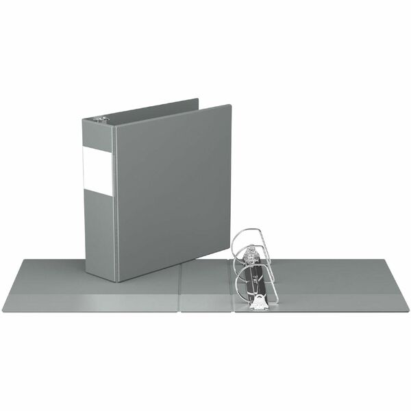 Davis Group Premium Economy, Angle D Ring, Binder, (Grey, 3") - 3" (76.20 mm) Binder Capacity - 8 1/2" (215.90 mm) x 11" (279.40 mm) Sheet Size - 625 Sheet Capacity - 3 x 3" (76.20 mm) Ring - Fastener: D-Ring - Pocket: 2, Inside Front & Back - Polypropyle