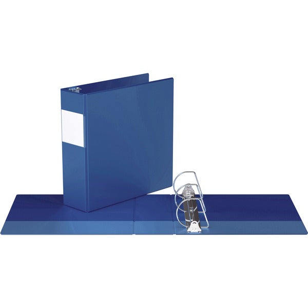 Davis D Ring Commercial Binder - 3" (76.20 mm) Binder Capacity - 8 1/2" (215.90 mm) x 11" (279.40 mm) Sheet Size - Fastener(s): D-Ring - Pocket(s): 2, Inside Front & Back - Royal Blue - Recycled - 1 Each