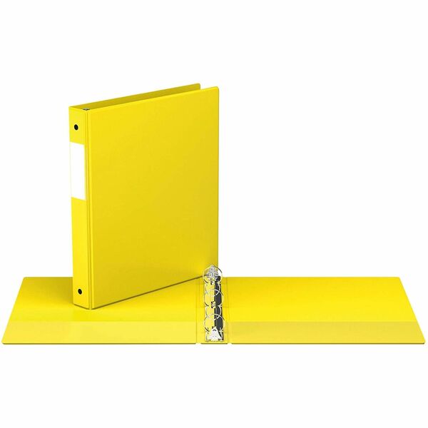 Davis Group&reg; Essential Premium Economy Round Ring Binder - 1" (25.40 mm) Binder Capacity - 8 1/2" (215.90 mm) x 11" (279.40 mm) Sheet Size - 200 Sheet Capacity - 3 x 1" (25.40 mm) Ring - Fastener: Round Ring - Pocket: 2, Inside Front & Back - Polyprop
