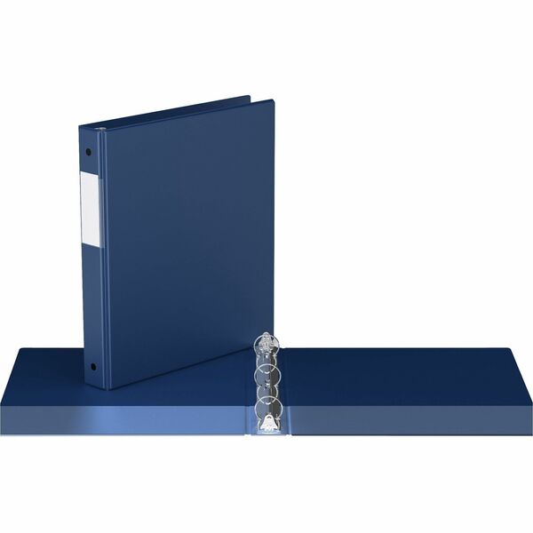 Davis Group Premium Economy, Round Ring, Binder, (Royal Blue, 1") - 1" (25.40 mm) Binder Capacity - 8 1/2" (215.90 mm) x 11" (279.40 mm) Sheet Size - 200 Sheet Capacity - 3 x 1" (25.40 mm) Ring(s) - Fastener(s): Round Ring - Pocket(s): 2, Inside Front & B