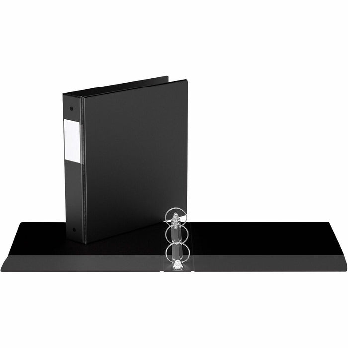 Davis Premium Economy, Round Ring, Binder, (Black, 1.5") - 1 1/2" (38.10 mm) Binder Capacity - 8 1/2" (215.90 mm) x 11" (279.40 mm) Sheet Size - 275 Sheet Capacity - 3 x 1.50" (38.10 mm) Ring(s) - Fastener(s): Round Ring - Pocket(s): 2, Inside Front & Bac