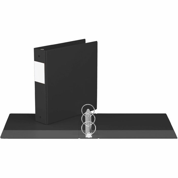 Davis Group Premium Economy, Round Ring, Binder, (Black, 2") - 2" (50.80 mm) Binder Capacity - 8 1/2" (215.90 mm) x 11" (279.40 mm) Sheet Size - 400 Sheet Capacity - 3 x 2" (50.80 mm) Ring - Fastener: Round Ring - Pocket: 2, Inside Front & Back - Polyprop