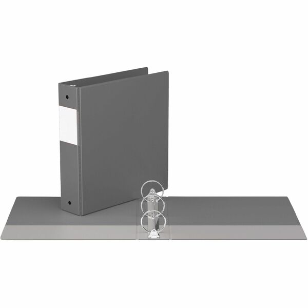 Davis Group Premium Economy, Round Ring, Binder, (Grey, 2") - 2" (50.80 mm) Binder Capacity - 8 1/2" (215.90 mm) x 11" (279.40 mm) Sheet Size - 400 Sheet Capacity - 3 x 2" (50.80 mm) Ring(s) - Fastener(s): Round Ring - Pocket(s): 2, Inside Front & Back -