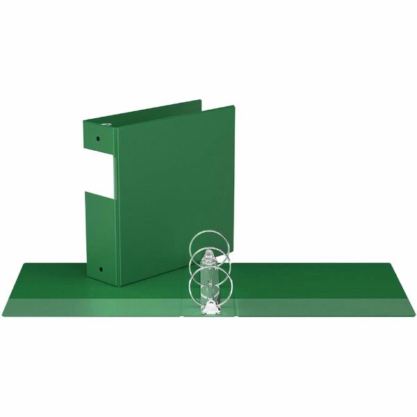 Davis Group Premium Economy, Round Ring, Binder, (Green, 3") - 3" (76.20 mm) Binder Capacity - 8 1/2" (215.90 mm) x 11" (279.40 mm) Sheet Size - 600 Sheet Capacity - 3 x 3" (76.20 mm) Ring - Fastener: Round Ring - Pocket: 2, Inside Front & Back - Polyprop