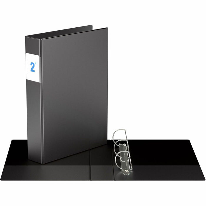 Davis Group Legal Binder (14x8.5) 2.0" AD(3)-Black - 2" (50.80 mm) Binder Capacity - Legal - 8 1/2" (215.90 mm) x 14" (355.60 mm) Sheet Size - 475 Sheet Capacity - 3 x 2" (50.80 mm) Ring - Fastener: D-Ring - Polypropylene - Black - Yes - Spine Label - 1 E