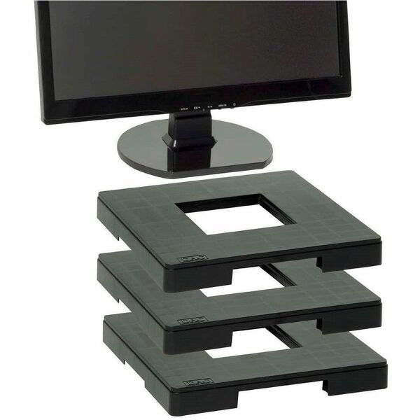 DAC&reg; MP-106 Ergonomic Monitor Riser Block, Black
