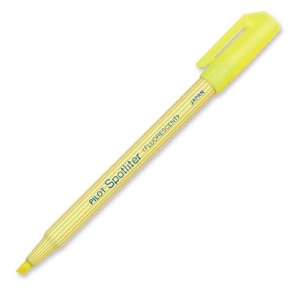 Spotliter Highlighters - Chisel Marker Point - Fluorescent Yellow Ink - Fluorescent Yellow Barrel - 1 Each