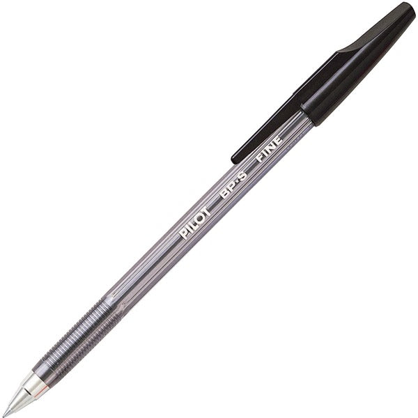 Better Ballpoint Pen - Fine Black - Fine Pen Point - Refillable - Black Ink - Clear Barrel - Stainless Steel Tip - 1 Each