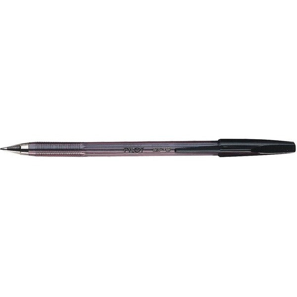 Better Ballpoint Pen - Medium Black - Medium Pen Point - Refillable - Black Ink - Crystal Clear Barrel - Stainless Steel Tip - 1 Each