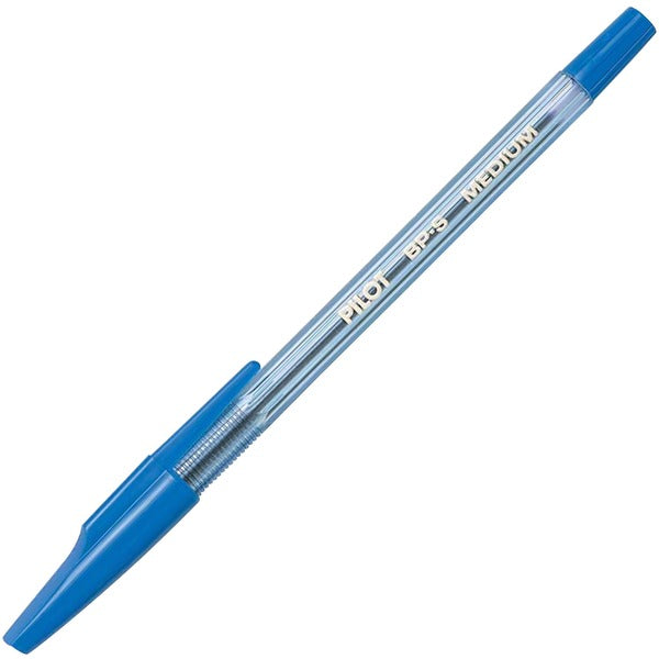 Better Ballpoint Pen - Medium Blue - Medium Pen Point - Refillable - Blue Ink - Clear Barrel - Stainless Steel Tip - 1 Each