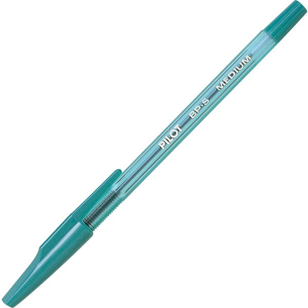 Better Ballpoint Pen - Medium Green - Medium Pen Point - Refillable - Green Ink - Clear Barrel - Stainless Steel Tip - 1 Each