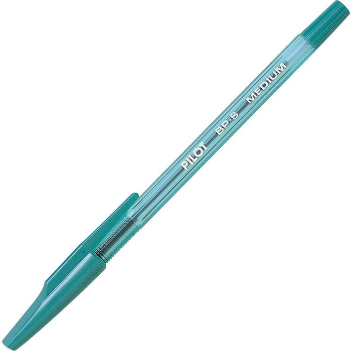Better Ballpoint Pen - Medium Green - Refillable - Green Ink - Clear Barrel - Stainless Steel Tip - 1 Each