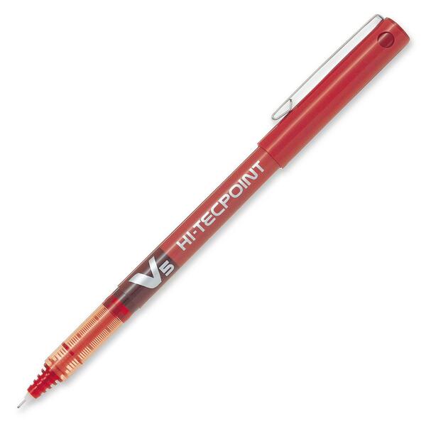 Pilot Hi-techpoint Roller Ball Pen - Extra Fine Pen Point - Red Ink - 1 Each