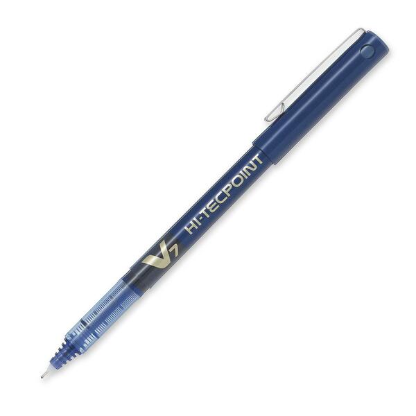 Pilot Hi-techpoint Roller Ball Pen - Fine Pen Point - Blue Ink - 1 Each