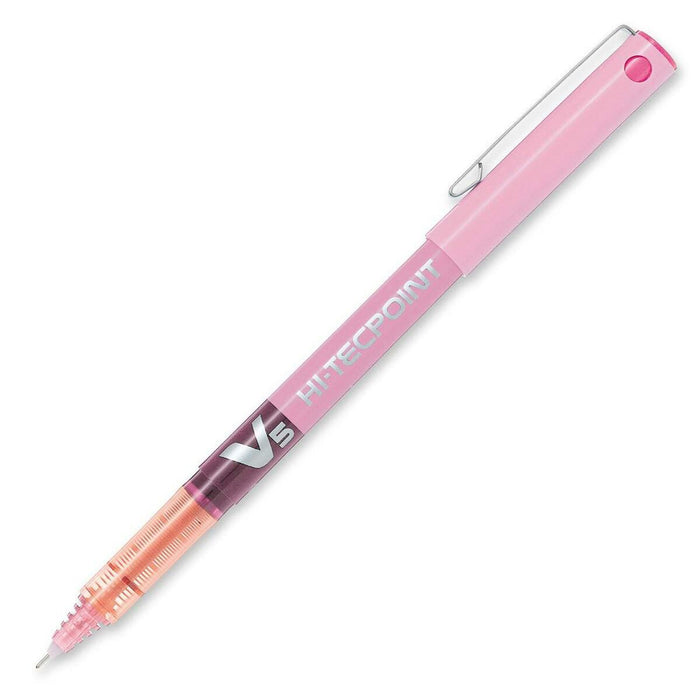 Pilot Hi-techpoint Roller Ball Pen - Pink Ink - 1 Each