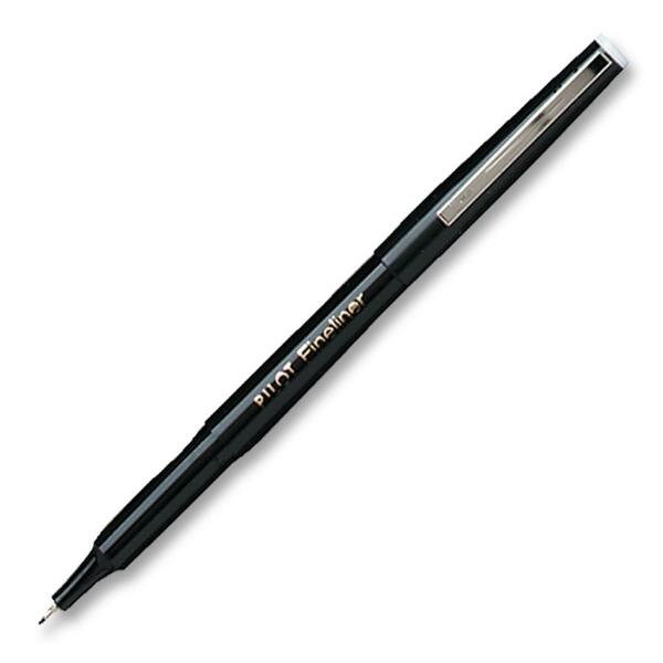 Pilot Fineliner Marker - 0.4 mm (0.02") Pen Point - Black Ink - 1 Each
