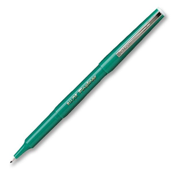 Pilot Fineliner Marker - 0.4 mm (0.02") Pen Point - Green Ink - 1 Each