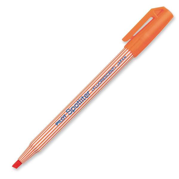 Spotliter Highlighter - Chisel Marker Point - Fluorescent Orange Ink - Fluorescent Orange Barrel - 1 Each