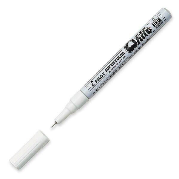 Pilot Paint Marker - Extra Fine Marker Point - White Ink - 1 Each