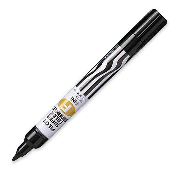 Pilot Permanent Ink Marker - Fine Bullet Marker Point - Refillable - Black Ink - Oil Based - 1 Each
