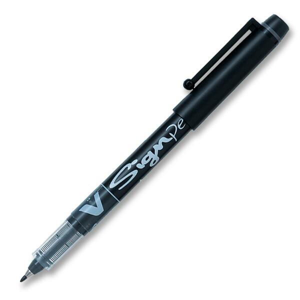 Pilot Porous Point Pen - 0.2 mm (0.01") Medium Pen Point - Black Ink - 1 Each