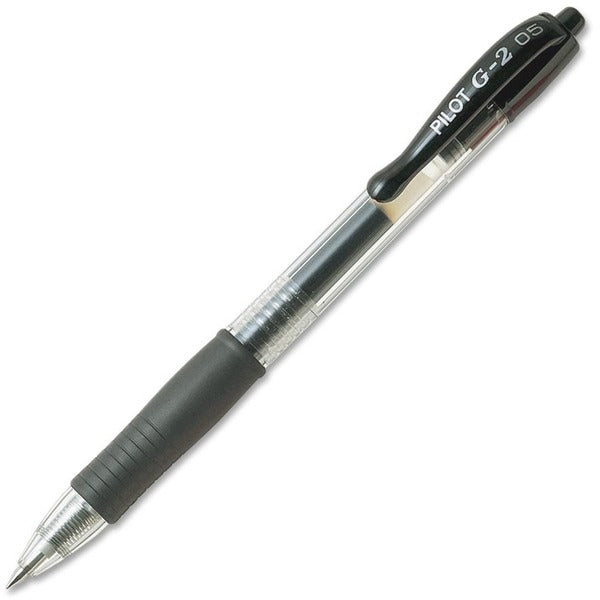 Pilot Extra Fine Retractable Rollerball Pen - Extra Fine Pen Point - Refillable - Retractable - Black Ink - Gel-based - Black Barrel - 1 Each