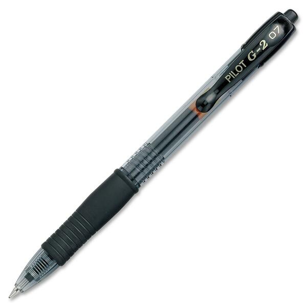 G2 Retractable Gel Ink Rolling Ball Pen - Fine Pen Point - Refillable - Retractable - Black Ink - Gel-based - 1 Each