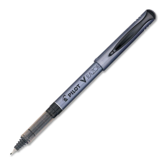 Pilot V Razor Porous Point Pen - Black Ink - Black Barrel - 1 Each