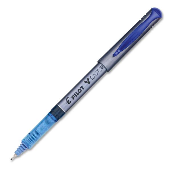 Pilot V Razor Porous Point Pen - 0.3 mm (0.01") Extra Fine Pen Point - Blue Ink - Blue Barrel - 1 Each