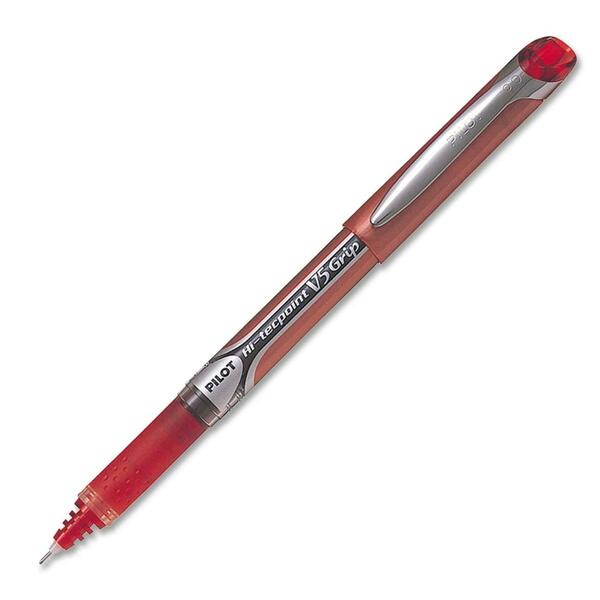 Pilot Hi-Tecpoint Needle Point Rollerball Pen - 0.5 mm (0.02") Needle Pen Point - Red Ink - 1 Each