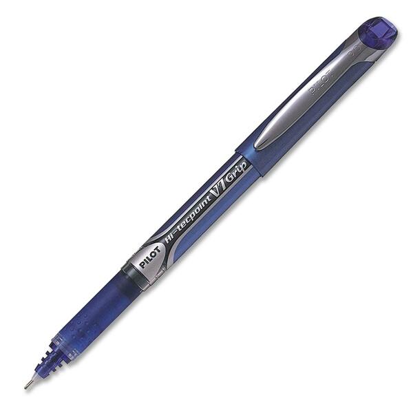 Pilot Hi-Tecpoint V7 Grip Rollerball Pen - 0.7 mm (0.03") Needle Pen Point - Blue Ink - 1 Each