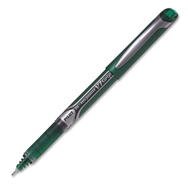 Pilot Hi-Tecpoint Rollerball Pen - 0.7 mm (0.03") Needle Pen Point - Green Ink - Liquid - 1 Each