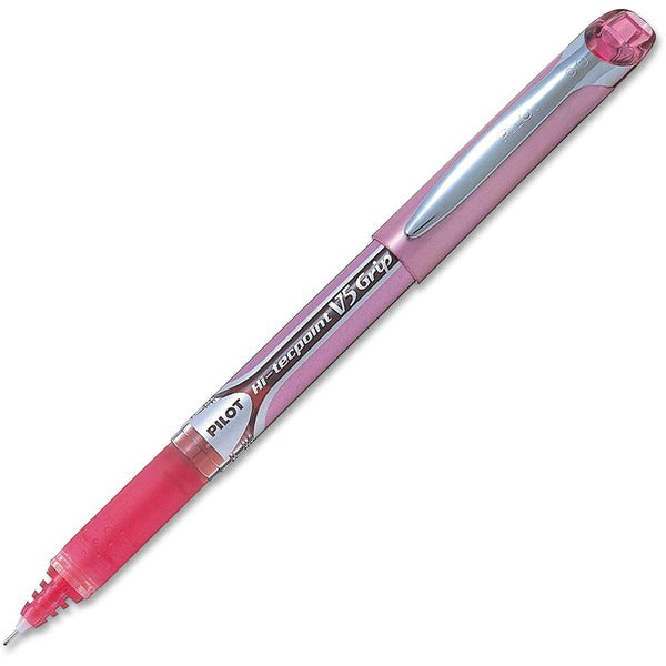 Pilot Hi-Tecpoint Needle Point Rollerball Pen - 0.5 mm (0.02") Needle Pen Point - Pink Ink - 1 Each