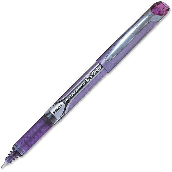 Pilot Hi-Tecpoint Needle Point Rollerball Pen - 0.5 mm Pen Point Size - Needle Pen Point Style - Purple - 1 Each