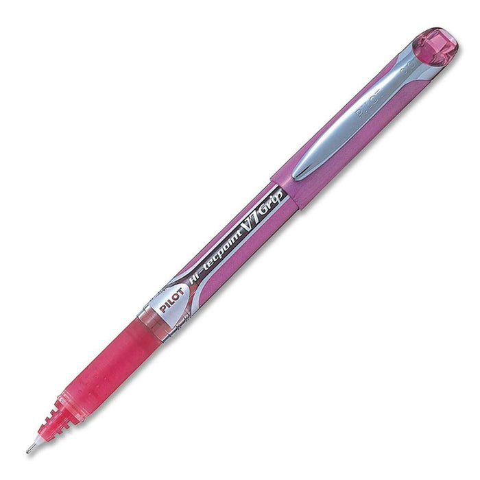 Pilot Hi-Tecpoint Rollerball Pen - Pink Ink - 1 Each