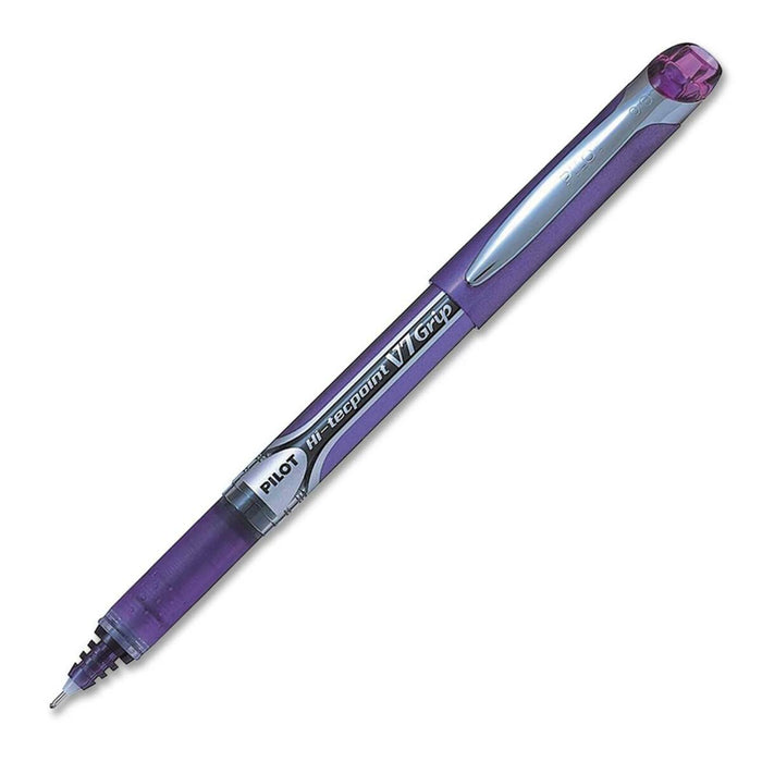 Pilot Hi-Tecpoint Rollerball Pen - Purple Ink - 1 Each