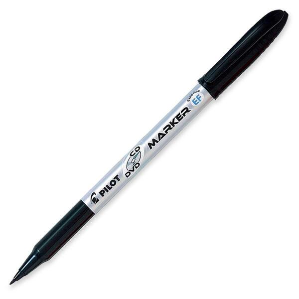 Pilot BeGreen CD/DVD Permanent Marker - 2 mm Marker Point Size - Black - 1 Each