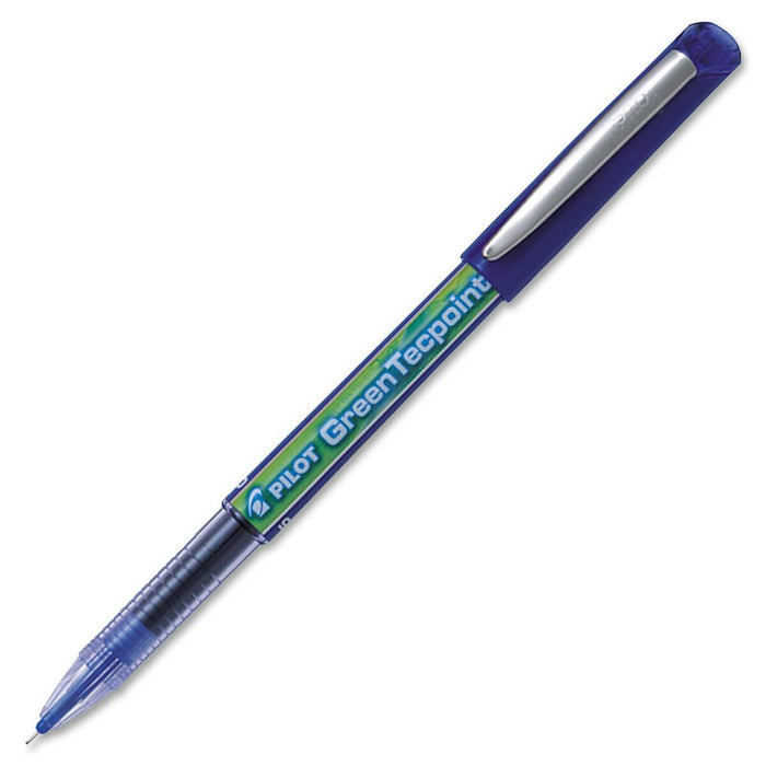 Pilot&reg; GreenTecpoint Rollerball Pen 0.5 mm Blue - Refillable - Blue Ink - 1 Each