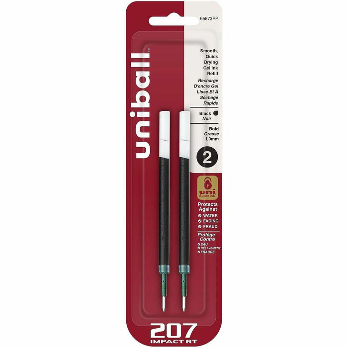 uniball 207 Impact RT Gel Pen Refills - uniball™ 207 Impact RT Gel Pen Refills, Bold Point (1.0mm), Black, 2 Pack