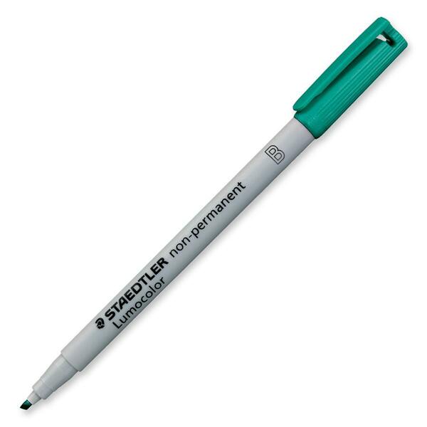 Lumocolor Fibre Tip Ink Pen - Broad Pen Point - Green Ink - Polypropylene Barrel