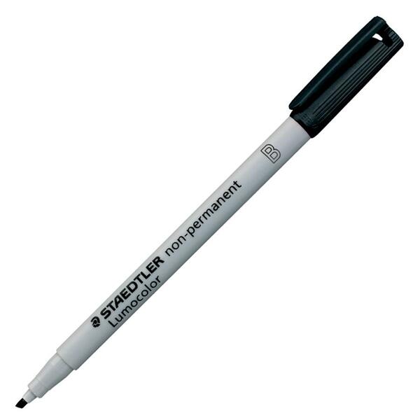 Lumocolor Fibre Tip Porous Point Pen - Broad Pen Point - Black Ink - Polypropylene Barrel
