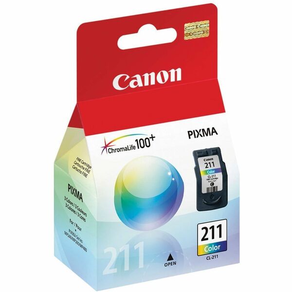 Canon CL-211 Original Inkjet Ink Cartridge - Cyan, Magenta, Yellow - 1 Each - 244 Pages Tri-color