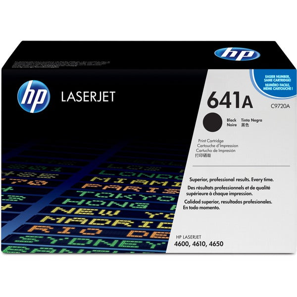 HP 641A (C9720A) Original Toner Cartridge - Single Pack - Laser - 9000 Pages - Black - 1 Each