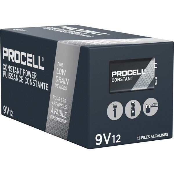 Duracell Procell Alkaline 9V Battery - PC1604 - 12/Box - For Industrial - 9V - 692 mAh - 9 V DCsapceShelf Life - 12 / Box