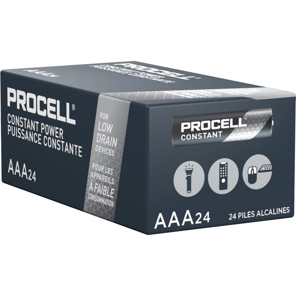 Duracell Procell Constant Power Alkaline AAA Batteries - For Multipurpose - AAA - 1.5 V DC - 24 / Box